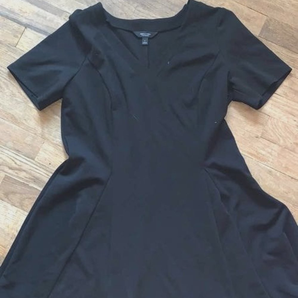 Large Black Fit and Flare Dress